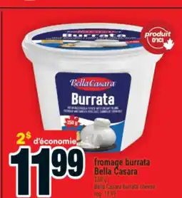 Super C fromage burrata BellaCasara | BellaCasara burrata cheese offer