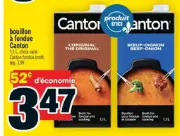 Super C bouillon à fondue Canton | Canton fondue broth offer