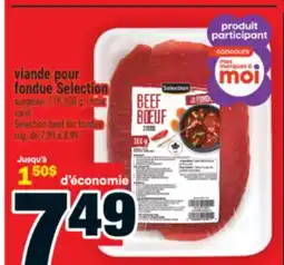 Super C viande pour fondue Selection | Selection beef for fondue offer