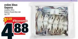 Super C crabes bleus Geparco | Gepraco frozen blue crab offer