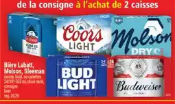 Super C BIÈRE LABATT, MOLSON, SLEEMAN | BEER offer