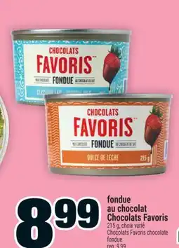Super C fondue au chocolat Chocolats Favoris | ChocolatsFavoris chocolate fondue offer