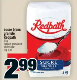 Super C sucre blanc granulé Redpath | Redpath granulated white sugar offer