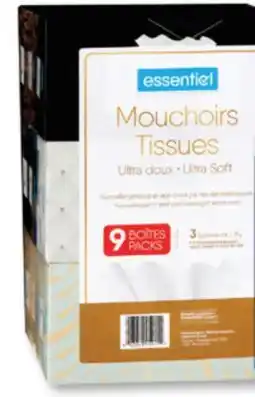 Familiprix ESSENTIEL, Tissues, 9 packs or SPONGE TOWELS, Ultra or Ultra Pro, Paper towels, 3 double rolls offer