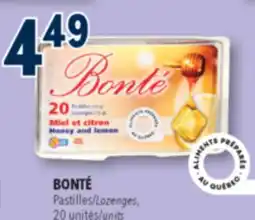 Familiprix BONTÉ Lozenges offer