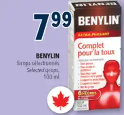 Familiprix BENYLIN, Selected syrups offer