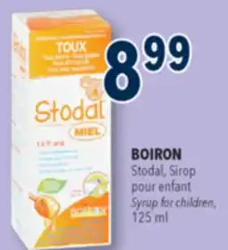 Familiprix BOIRON Stodal, Sirop pour enfant Syrup for children offer
