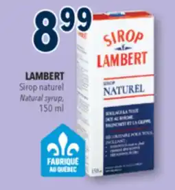 Familiprix LAMBERT, Natural syrup offer