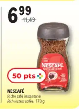 Familiprix NESCAFÉ, Rich instant coffee, 170g offer