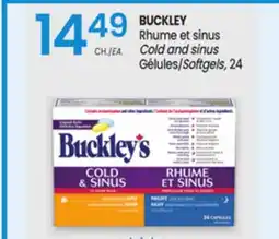 Uniprix BUCKLEY Rhume et sinus / Cold and sinus offer