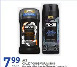 Uniprix AXE COLLECTION DE PARFUMS FINS Produits sélectionnés/Selected products offer
