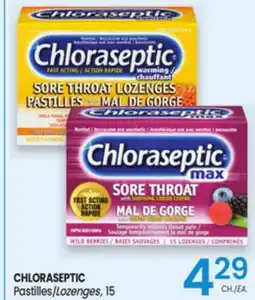 Uniprix CHLORASEPTIC Pastilles/Lozenges offer