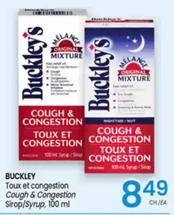 Uniprix BUCKLEY Toux et congestion/Cough & Congestion, Sirop/Syrup offer