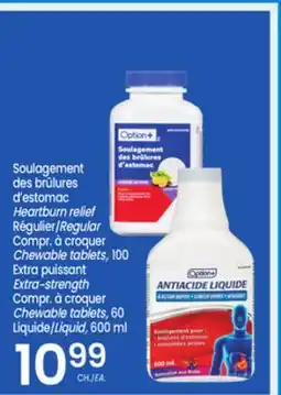 Uniprix Option+ Soulagement des brûlures d'estomac / Heartburn relief offer