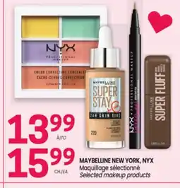 Uniprix MAYBELLINE NEW YORK, NYX Maquillage sélectionné / Selected makeup products offer