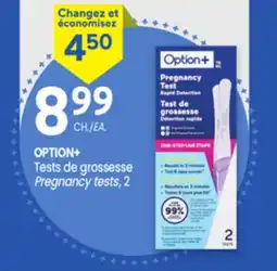 Uniprix OPTION+ Tests de grossesse/Pregnancy tests offer