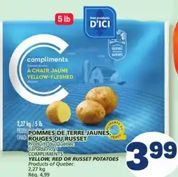 Marché Bonichoix COMPLIMENTS YELLOW, RED OR RUSSET POTATOES offer