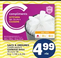 Marché Bonichoix COMPLIMENTS GARBAGE BAGS offer