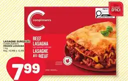 Marché Bonichoix COMPLIMENTS FROZEN LASAGNA offer
