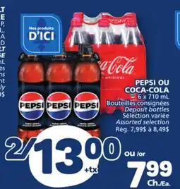 Marché Bonichoix PEPSI OR COCA-COLA offer