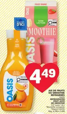 Marché Bonichoix OASIS REFRIGERATED FRUIT JUICE offer