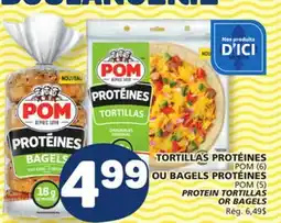 Marché Bonichoix POM (5) PROTEIN TORTILLAS OR BAGELS offer