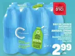 Marché Bonichoix COMPLIMENTS NATURAL SPRING WATER offer