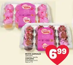 Marché Bonichoix TWO-BITE Chocolat, Vanille CUPCAKES offer