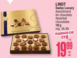 Jean Coutu LINDT Swiss Luxury Assorted chocolates offer