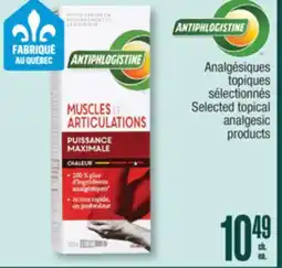 Jean Coutu Selected topical analgesic products offer