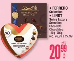 Jean Coutu FERRERO Collection, LINDT Swiss Luxury Selection Chocolats offer