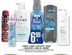 Jean Coutu CREST, DOVE, GILLETTE, IVORY, OLD SPICE, ORAL-B, SECRET Selected hair, oral and body products offer
