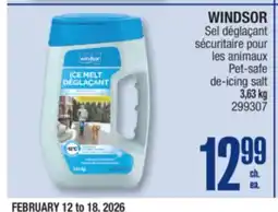 Jean Coutu WINDSOR Pet-safe de-icing salt offer