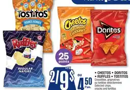 Jean Coutu CHEETOS, DORITOS, RUFFLES, TOSTITOS Selected chips, snacks and tortillas offer