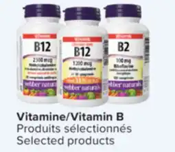 Jean Coutu Webber Naturals Vitamin B Selected products offer