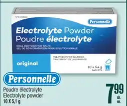 Jean Coutu Poudre électrolyte Electrolyte powder X Personnelle offer