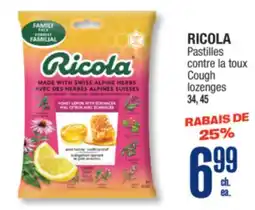 Jean Coutu RICOLA Pastilles Cough lozenges offer