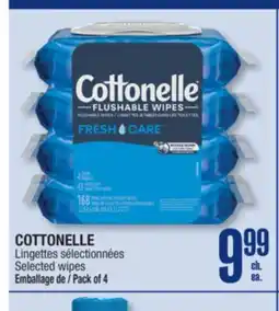 Jean Coutu COTTONELLE Selected wipes offer