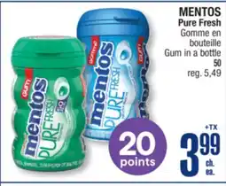 Jean Coutu MENTOS Pure Fresh Gum in a bottle offer