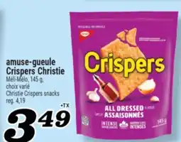 Marché Richelieu AMUSE-GUEULE CRISPERS CHRISTIE | CHRISTIE CRISPERS SNACKS offer