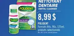 Jean Coutu POLIDENT Formats 84s, 96s offer