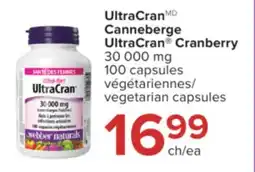 Jean Coutu WEBBER NATURALS UltraCran Cranberry 30 000 mg offer