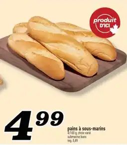 Marché Richelieu PAINS À SOUS-MARINS | SUBMARINE BUNS offer