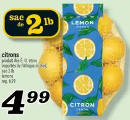 Marché Richelieu CITRONS | LEMONS offer