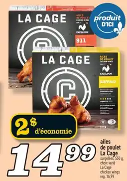 Marché Richelieu Ailes de poulet La Cage | La Cage chicken wings offer
