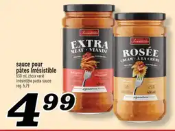 Marché Richelieu SAUCE POUR PÂTES IRRÉSISTIBLE | IRRÉSISTIBLE PASTA SAUCE offer