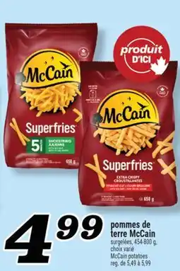Marché Richelieu pommes de terre McCain | McCain potatoes offer