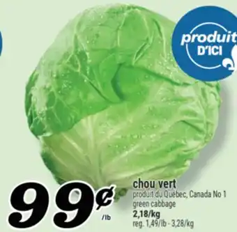 Marché Richelieu CHOU VERT | GREEN CABBAGE offer
