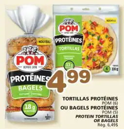 Marches Tradition POM PROTEIN TORTILLAS OR BAGELS offer