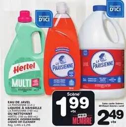 Marches Tradition LA PARISIENNE OR HERTEL BLEACH, DISHWASHING LIQUID OR CLEANER offer